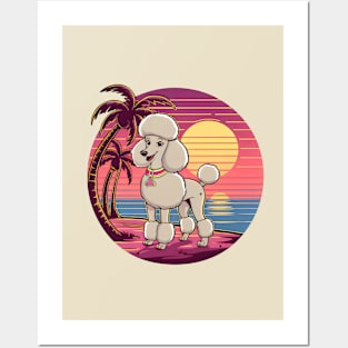 Vintage Retro Poodle Dog Posters and Art